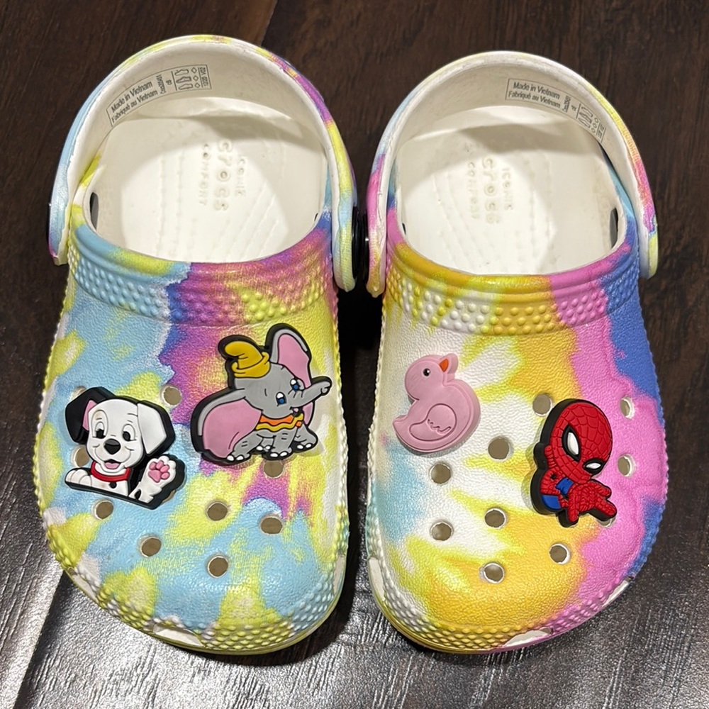 Colorful CROCS with Charms
